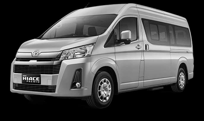 Sewa Toyota Hiace Premio Pontianak โ Itrans Rentcar